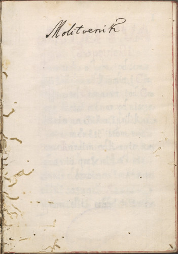 MOLITVENIK ILITI ZBIRKA RAZLIČITIJEH DUHOVNIJEH MOLITAVAH U ILIRSKI JEZIK
