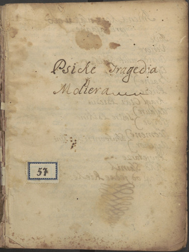 Psicke. Tragedia / is / Moliera-Merope. Tragedia / is / Maffei