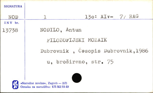 Filozofijski mozaik.