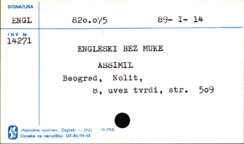 Engleski bez muke / A. Cherel ; ilustracije Pierre Soymier.